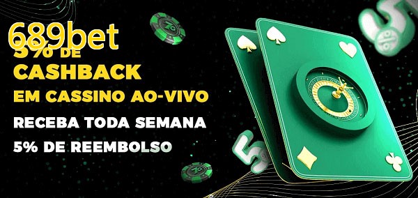 Promoções do cassino ao Vivo 689bet